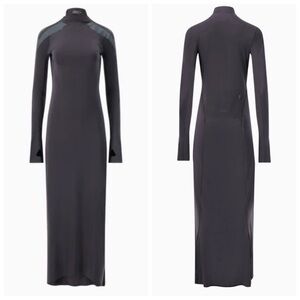 Johanna Parv Designer Sz M Long Sleeve Maxi Dress New Without Tags Black
